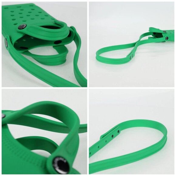 BALENCIAGA Shoulder Bag Rubber Crocs Collaboration Green Auth 137470M - Picture 16 of 16